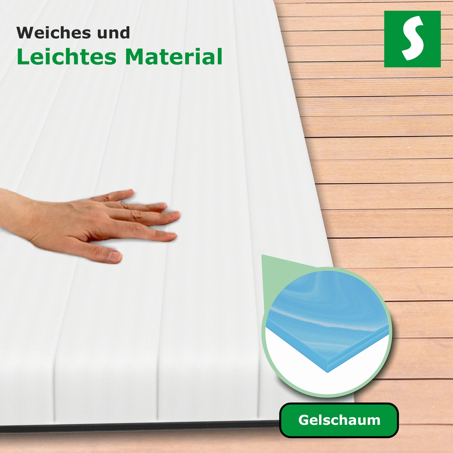 Premium Gelschaum Matratzen-Topper für maximalen Schlafkomfort