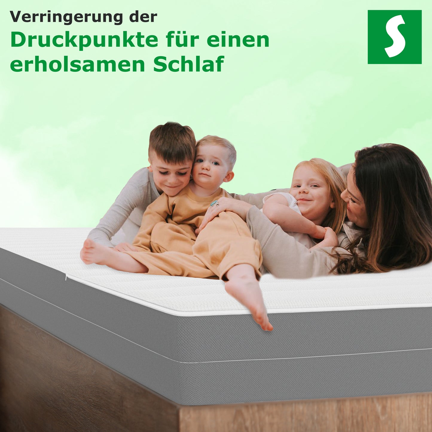 7-Zonen Kaltschaummatratze – 17 cm Höhe, Härtegrad H3, ergonomisch & atmungsaktiv