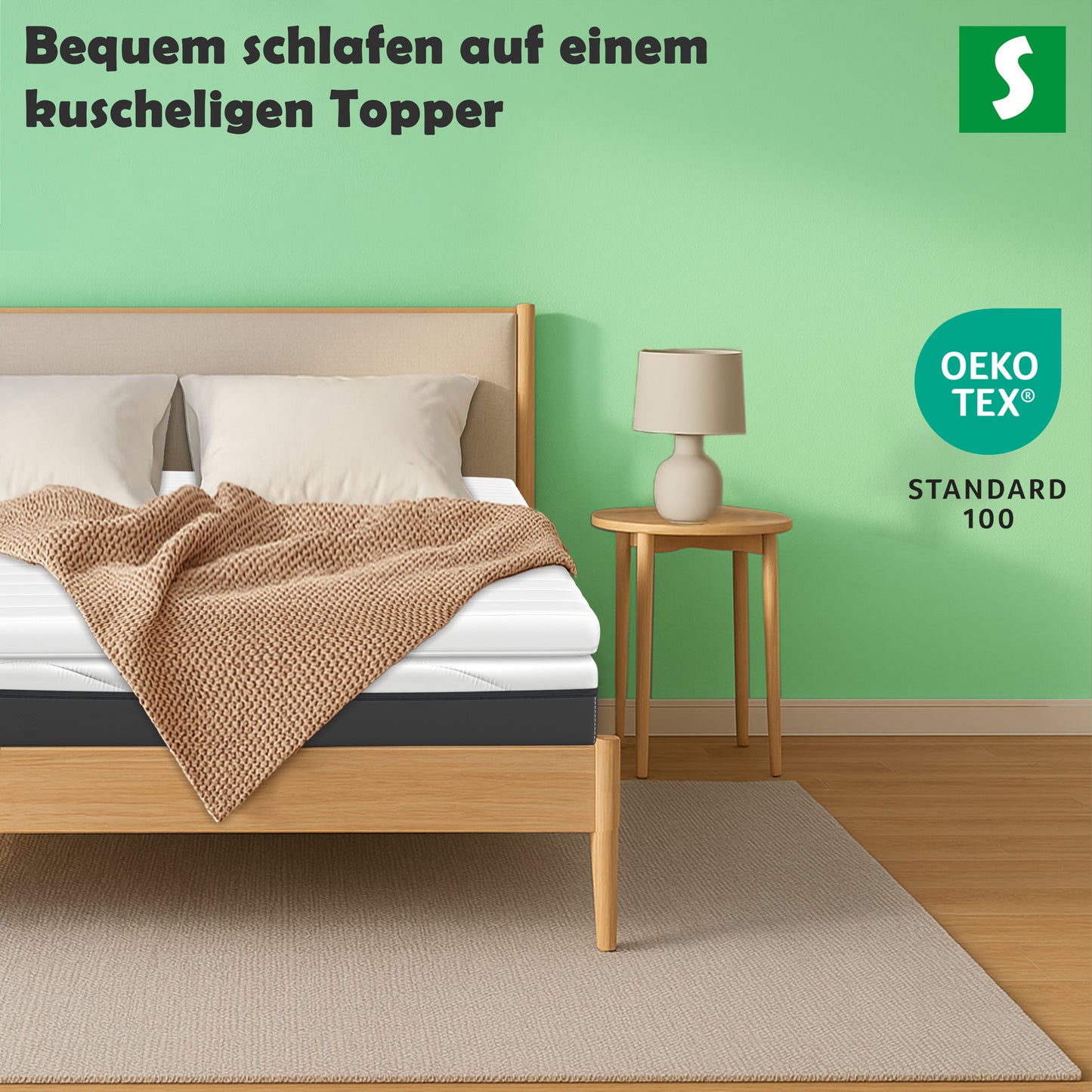 Bequem schlafen auf einem kuscheligen Topper