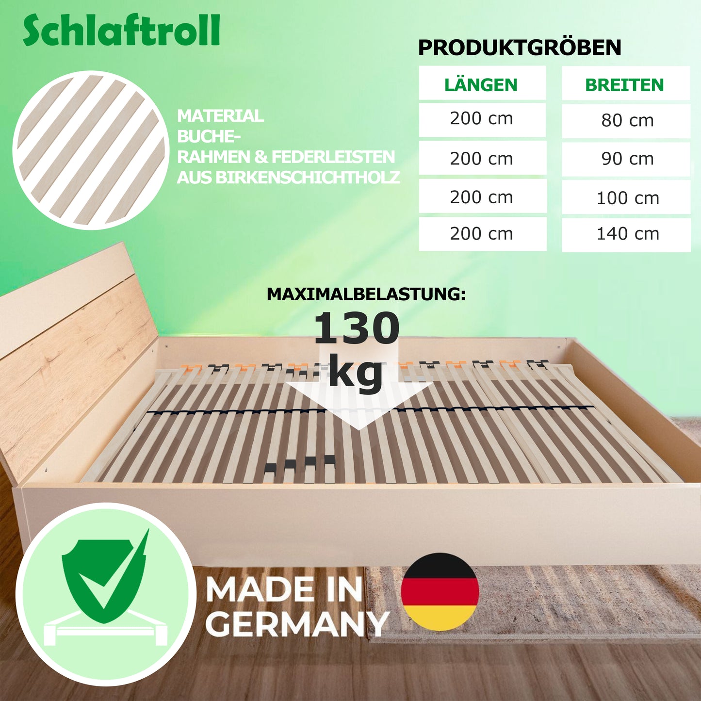 Schlaftroll ErgoActive Lattenrost