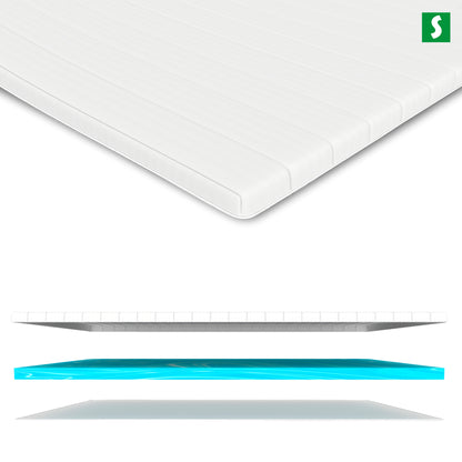 Bequemer 5cm Gelschaumtopper für besseren Schlafkomfort