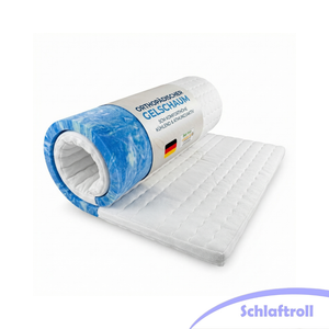 Schlaftroll 7-Zonen Gelschaum-Topper 8 cm – TENCEL™ Lyocell Bezug