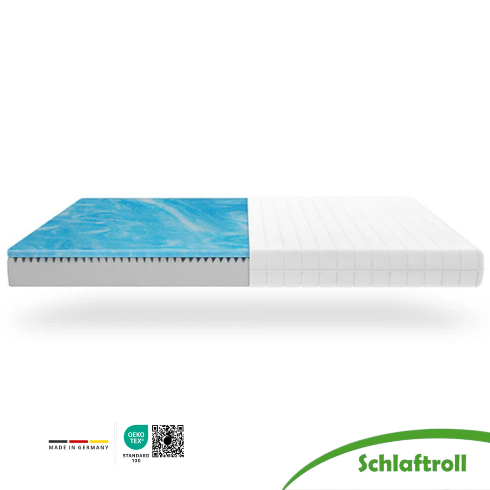 Matelas ergonomique en mousse à mémoire de forme avec housse douce en microfibre pour un sommeil optimal