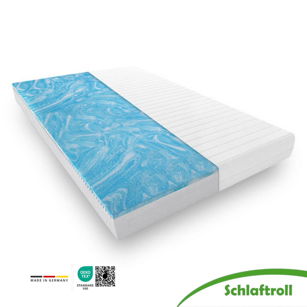 Ergonomic gel foam mattress with soft microfiber cover for optimal sleep
