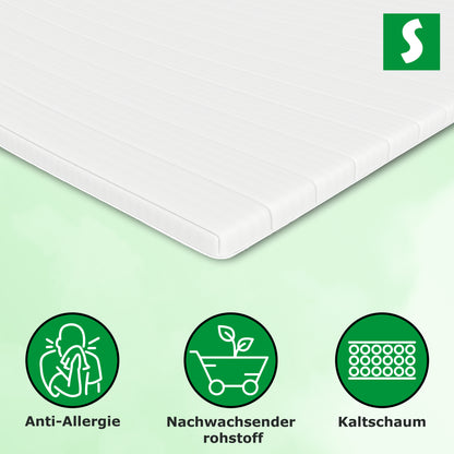 Bequemer 5cm Gelschaumtopper für besseren Schlafkomfort