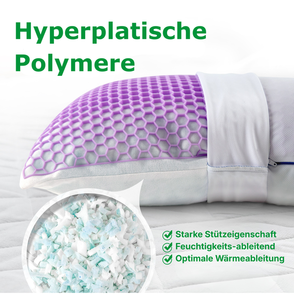 TPE Premium Pillow with Memory Flakes – 40x80 cm