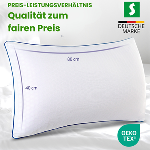 TPE Premium Pillow with Memory Flakes – 40x80 cm
